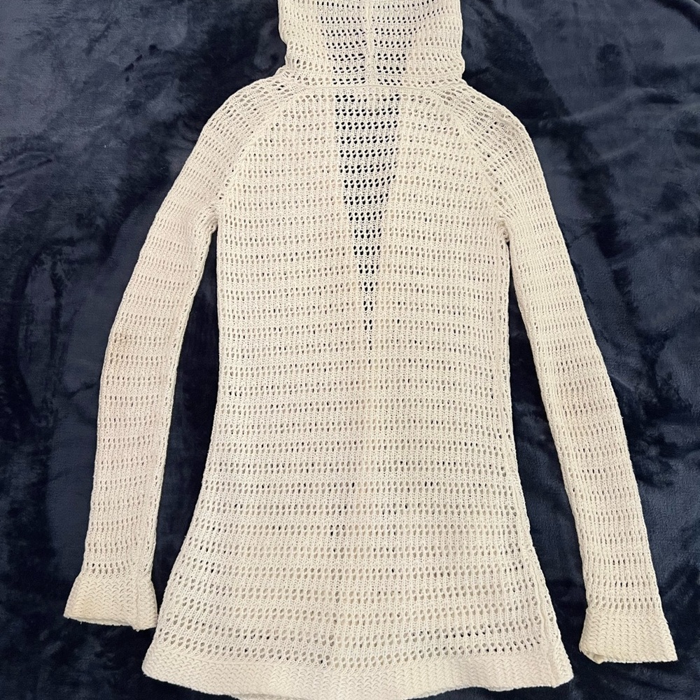 Valerie Bertinelli White Hooded Cardigan - Picture 4 of 4
